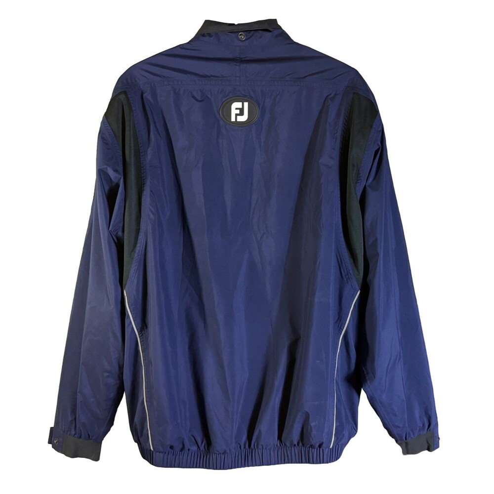 Dryjoys By Footjoy Quarter Zip Golf Pullover Windbreaker Jacket Black Size XL - Picture 3 of 5